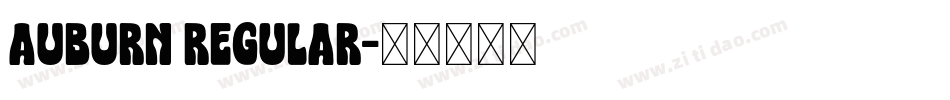 Auburn Regular字体转换
